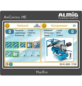 Perslucht controle systemen