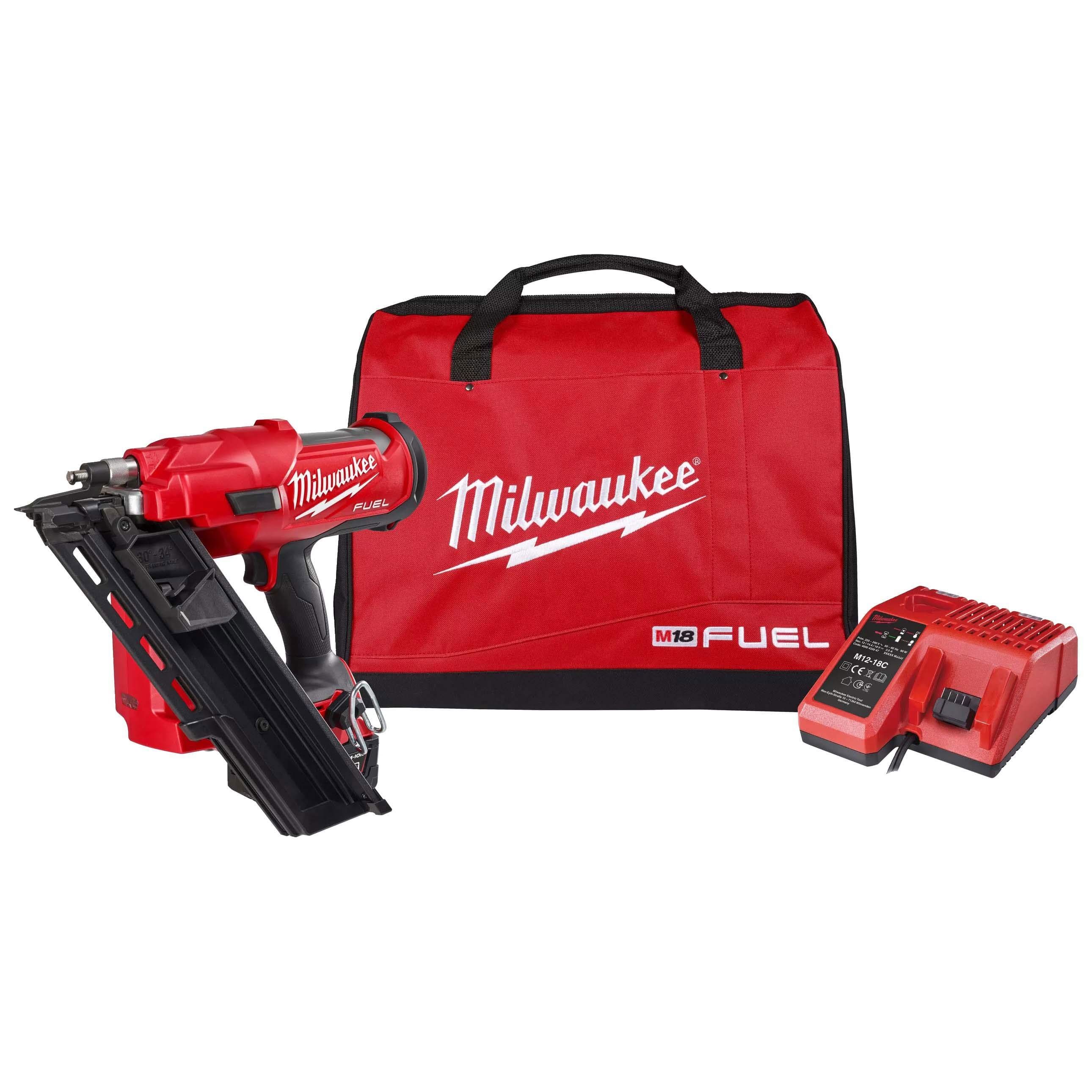 Milwaukee batteridriven konstruktionshäftare D-huvud