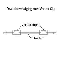 Vertex clip 95F18RVS