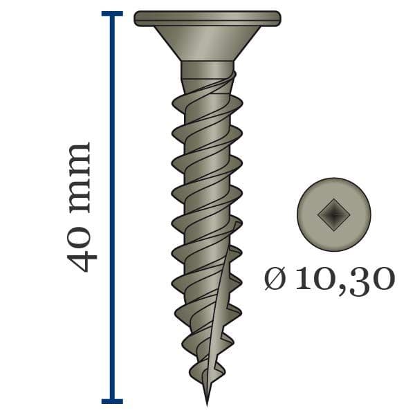 PCULP Felsplaat/dak- en gevelplaten schroeven Quik Drive