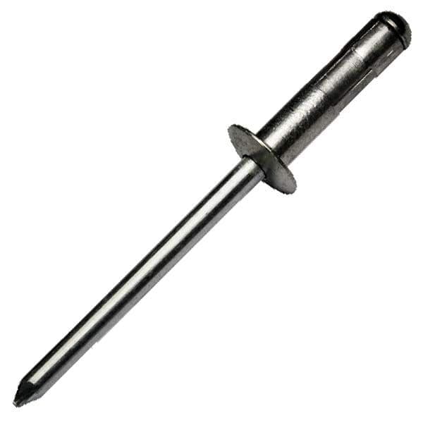 Meerbereiks popnagel bolkop aluminium legering AlMg 2,5/RVS A2