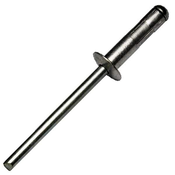 Meerbereiks popnagel bolkop aluminium legering AlMg 2,5/staal