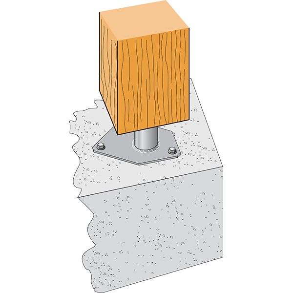Kolomvoet voor betontegel PBL150 detail 4
