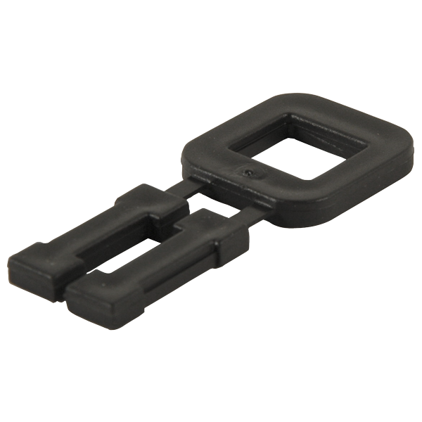 Kunststofband gespen 13mm Zwart Soort: Gespen voor kunststofband 13 mm, handmatig gebruikKleur: zwartHoeveelheid per doos: 1.000 stuks